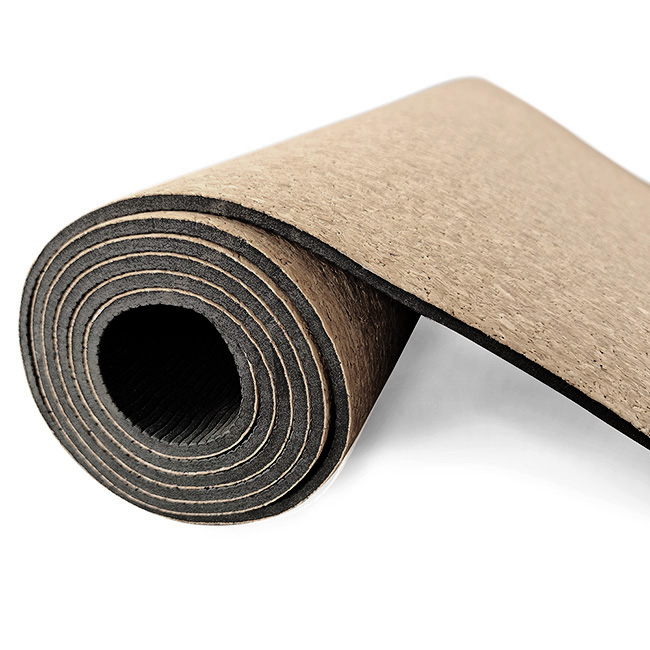 FSC-Kork-Yogamatte, Korkholz, umweltfreundlich, rutschfest, TPE